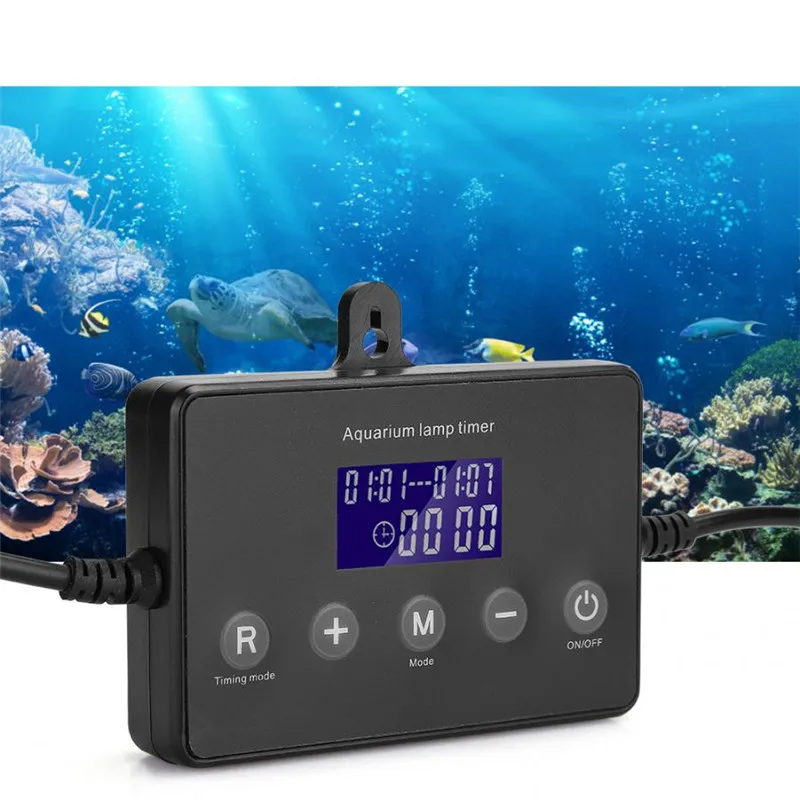 12V LED DC 1PCS Safety Turtle Tank Aquarium ABS Timing Intelligence Dimmer System Fish Tank Regulator Aquarium