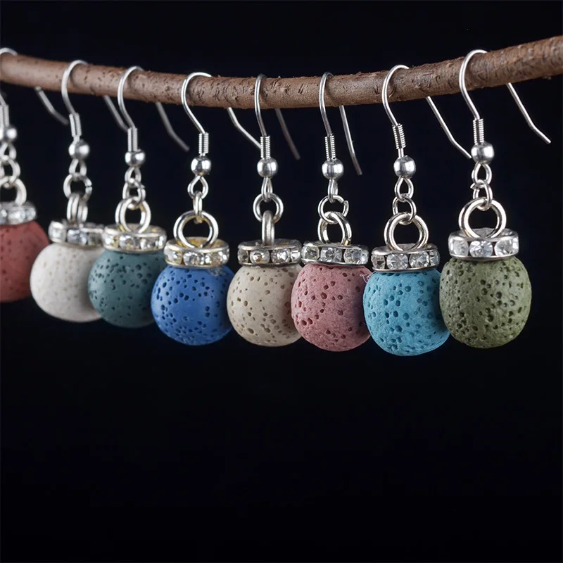 Подвеска из натуральной вулканической скалы подвеска вулканического камня