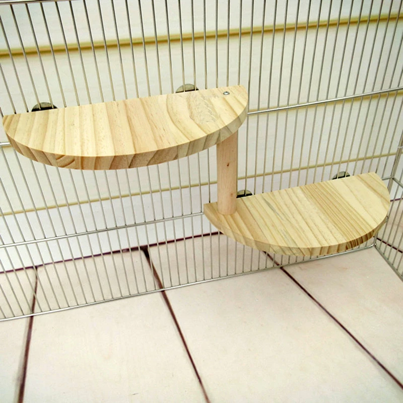 

Wooden Hamster Chinchilla Springboard Ladder Platform Small Animal Play Toys