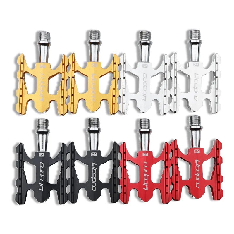 Litepro Bike Pedals Aluminum Alloy Ultralight Bearing Pedal K3 for Brompton Folding Mountain | Спорт и развлечения