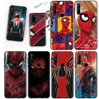 marvel spider man for honor 8s 8c 8x 8a 8 7s 7a 7c max prime pro 2020 2019 anti fall silicone black phone case