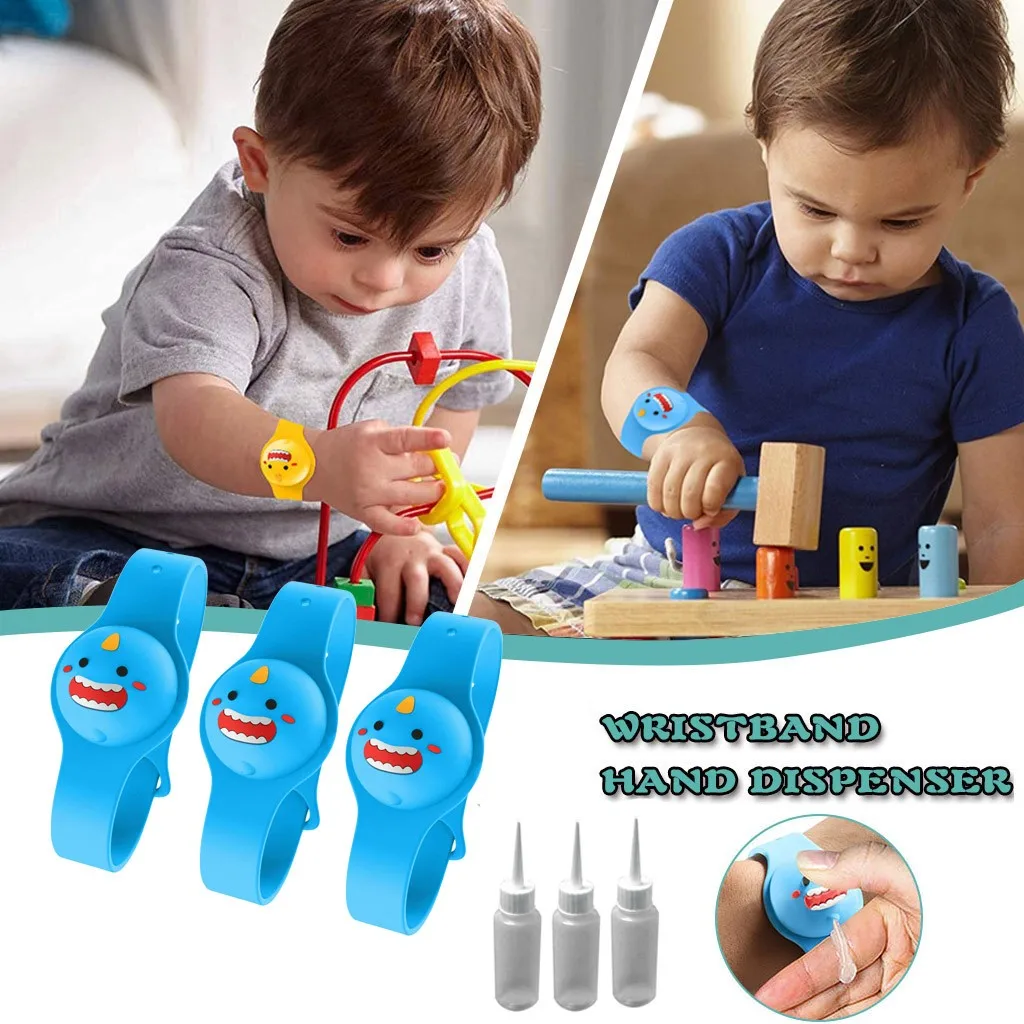 Детский жидкий Браслет Ручной Диспенсер Гель для мытья рук с целым
