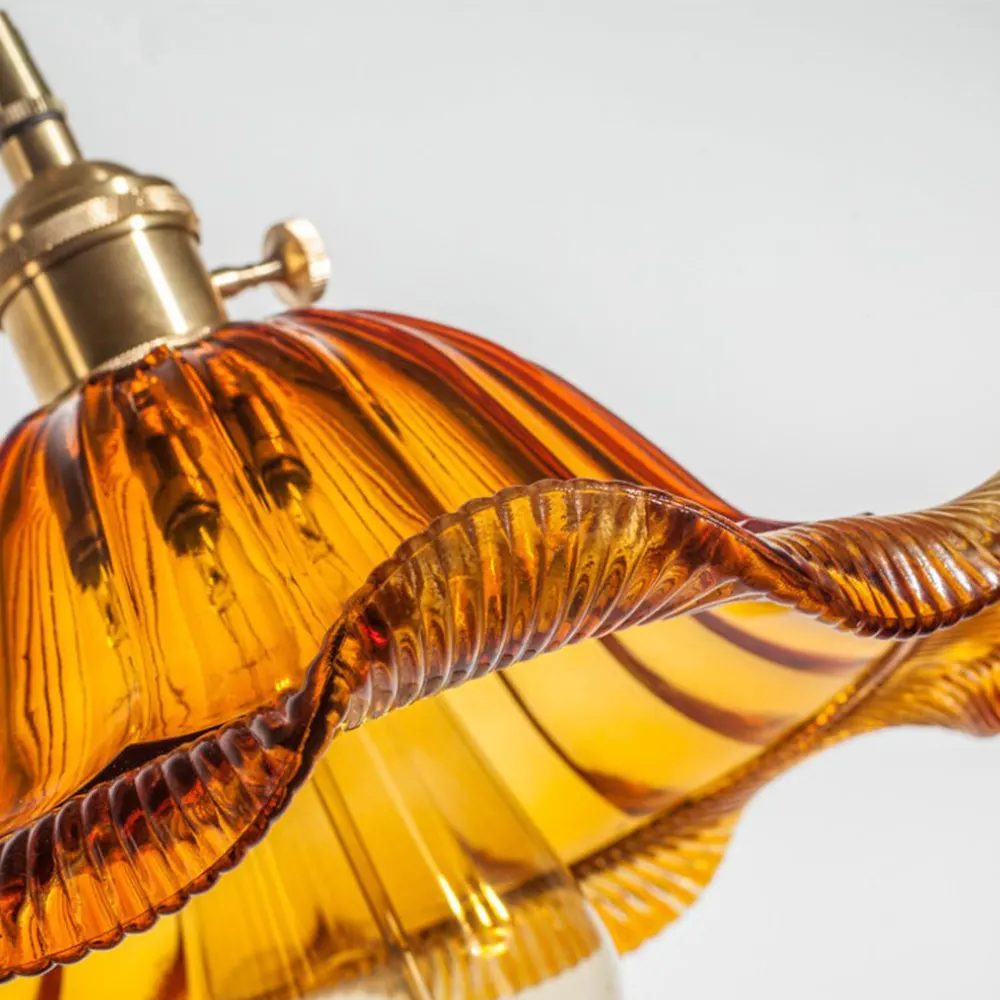 

Home brass glass Pendant Light Nordic Creative minimalist single head E27 Pendant Lamp For Restaurant bar balcony cafe