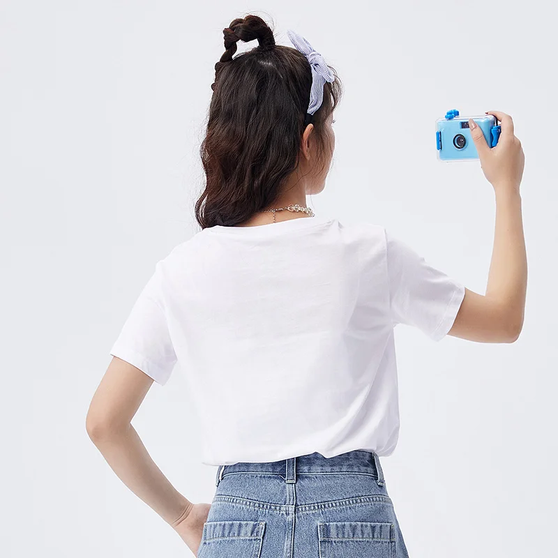 

SEMIR Short Sleeve T-Shirts Women Classic O Neck Comfortable Pullover 2021 Summer New Style Cotton Multicolor Fashion