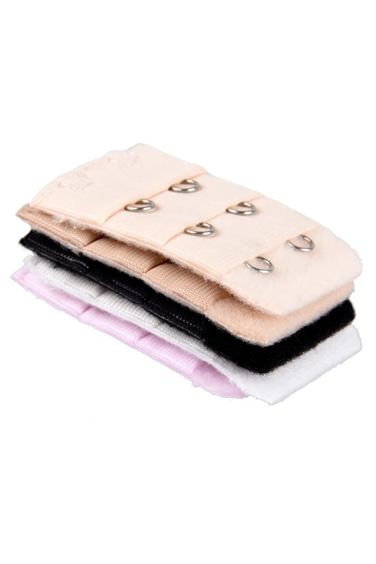 Топ-5 шт. 2 крючка бюстгальтер удлинитель ремня бледно-розовый бежевый белый для