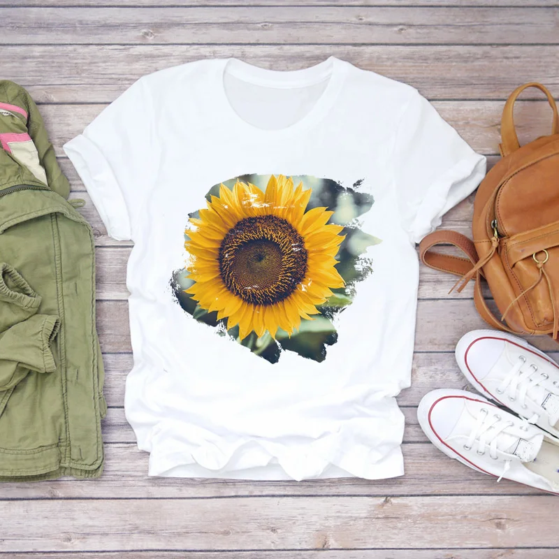

Women T-shirts Clothing Painting Letter Fashion 90s Ladies Short Sleeve Print Lady Womens Stylish T Top Shirt Girl Tee T-Shirt