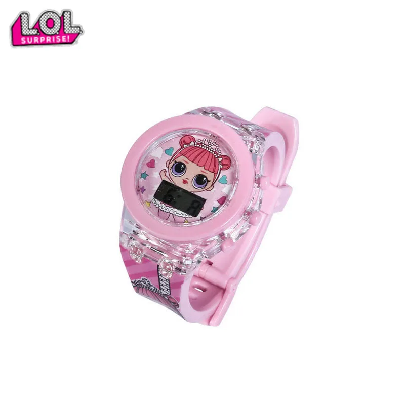 Оригинальные часы lol surprise dolls светящийся 3D светильник кварцевые Фигурки игрушек