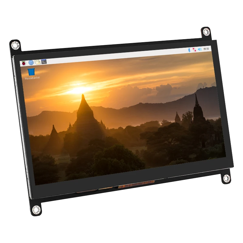 7-дюймовый сенсорный экран Raspberry Pi 4 Model B 1024x60 0 IPS TFT ЖК-дисплей с кронштейном для