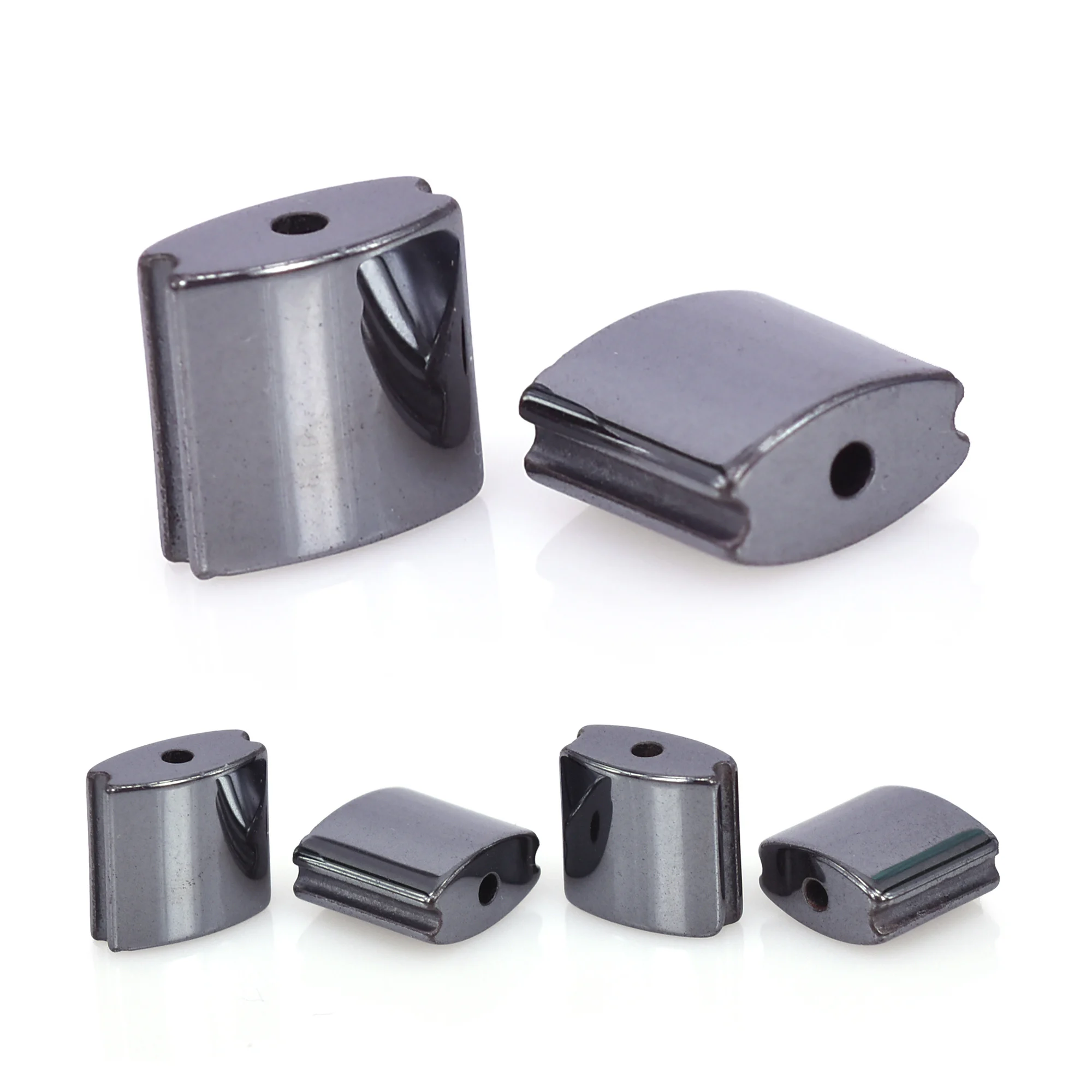 Бусины из черного гематита и натурального камня для браслета макраме аксессуары