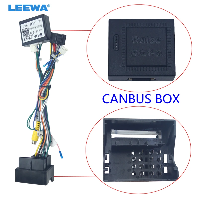 LEEWA Android автомобильный медиаплеер Navi Радио CANBUS коробка жгут проводов для Volkswagen Golf 5/6/Polo/Passat/Jetta/Tiguan/Touran/Skoda