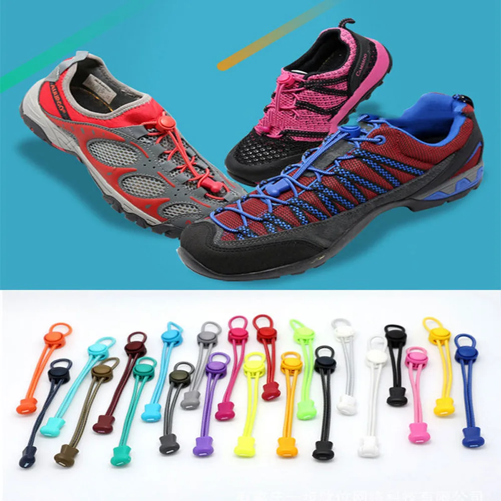 Растягивающийся замок кружева 22 цвета пара фиксирующий башмак шнурки эластичные