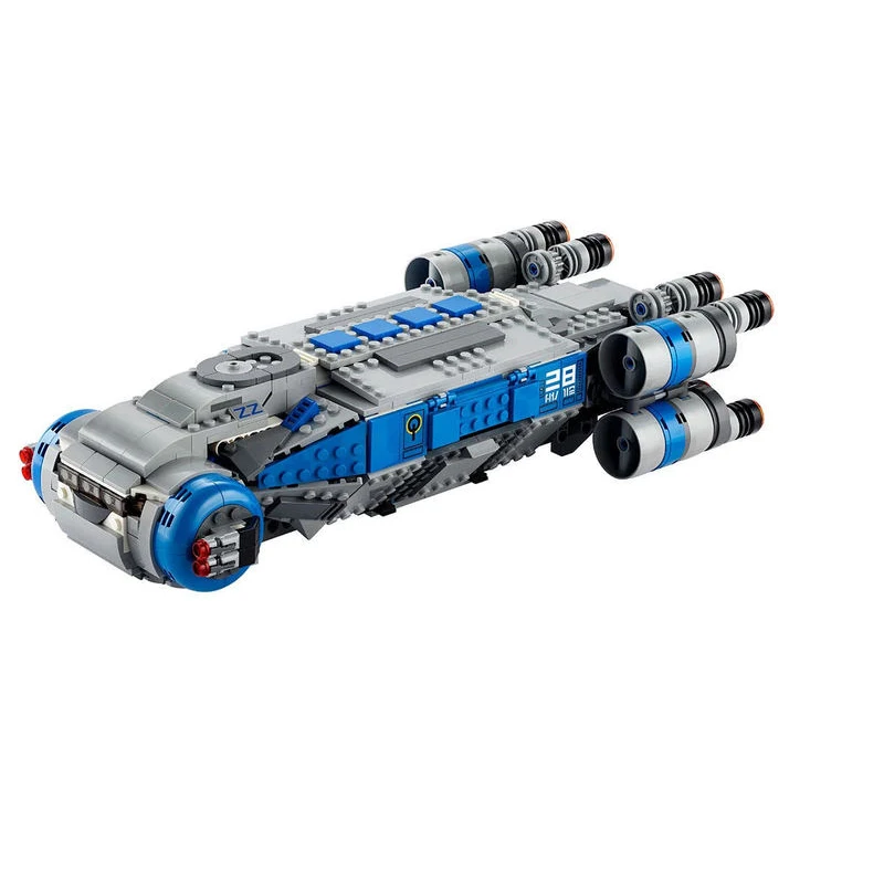 

932pcs Wars Series Razor Fighter Crest Model Fit Building Blocks Bricks Resistance I-TS Transport Ship Kids Toys Toys Gifts