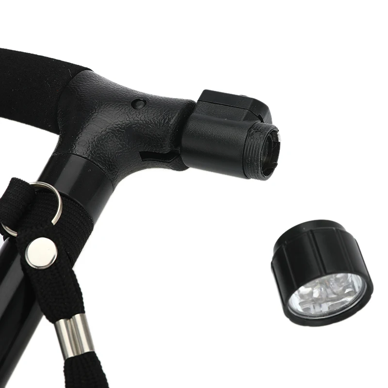 Трость для пожилых людей со светодиодсветильник кой ссветильник Кая Складная