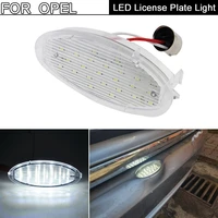 1pcs white led license plate light number plate lamp for opel vauxhall zafira astra g astra f corsa vectra tigra corsa