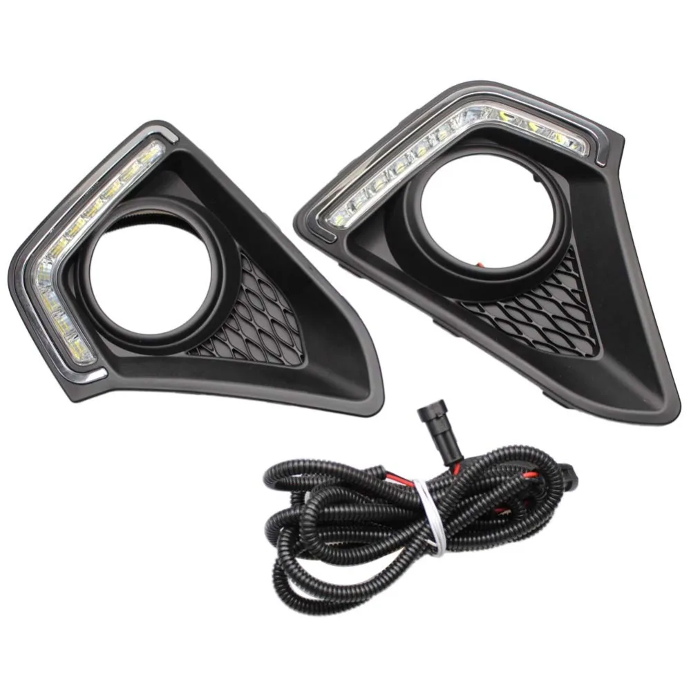 Дневные ходовые огни светодиодные водонепроницаемые дневные 1 пара для Hyundai Grand I10