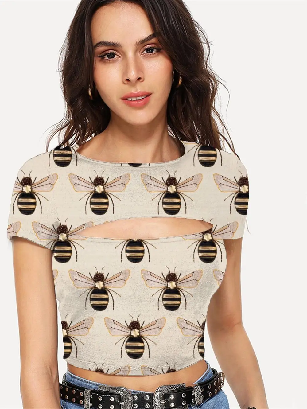 

Футболка женская с изображением животных, в стиле Харадзюку