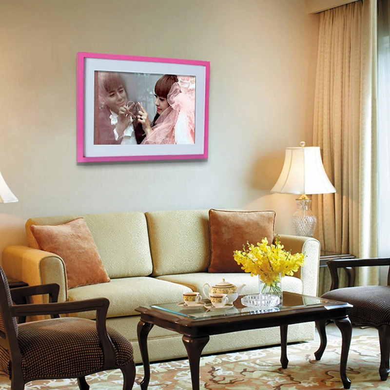 

1 PC Fashion Poster Frame A4 A3 A16 Black Walnut Oak White Wall Mounted Large Size Useful Photo Frame Hot Picture Wood Frame