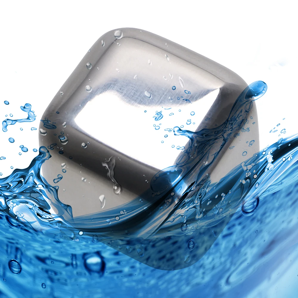 Кубики льда HILIFE из нержавеющей стали охлаждающие камни для виски вина 1 шт. Пивной