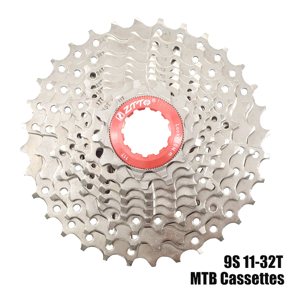 ZTTO MTB кассета 9 скоростей 11 32t широкое соотношение велосипед Freewheel горный
