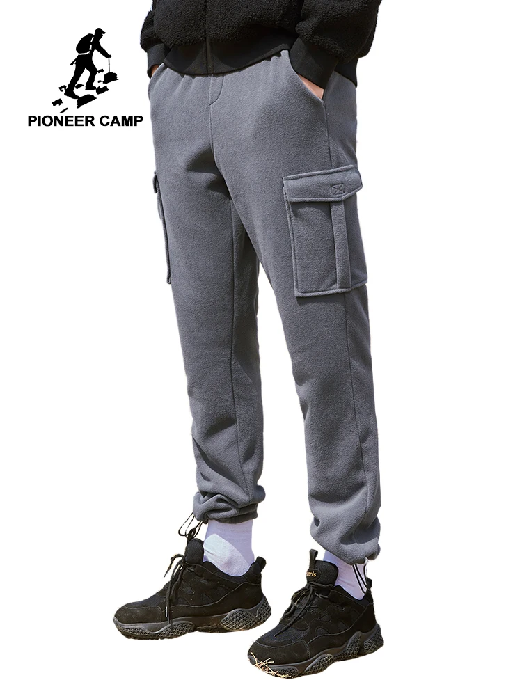 Пионерский лагерь 2019 зимние мужские спортивные штаны теплая флисовая спортивная