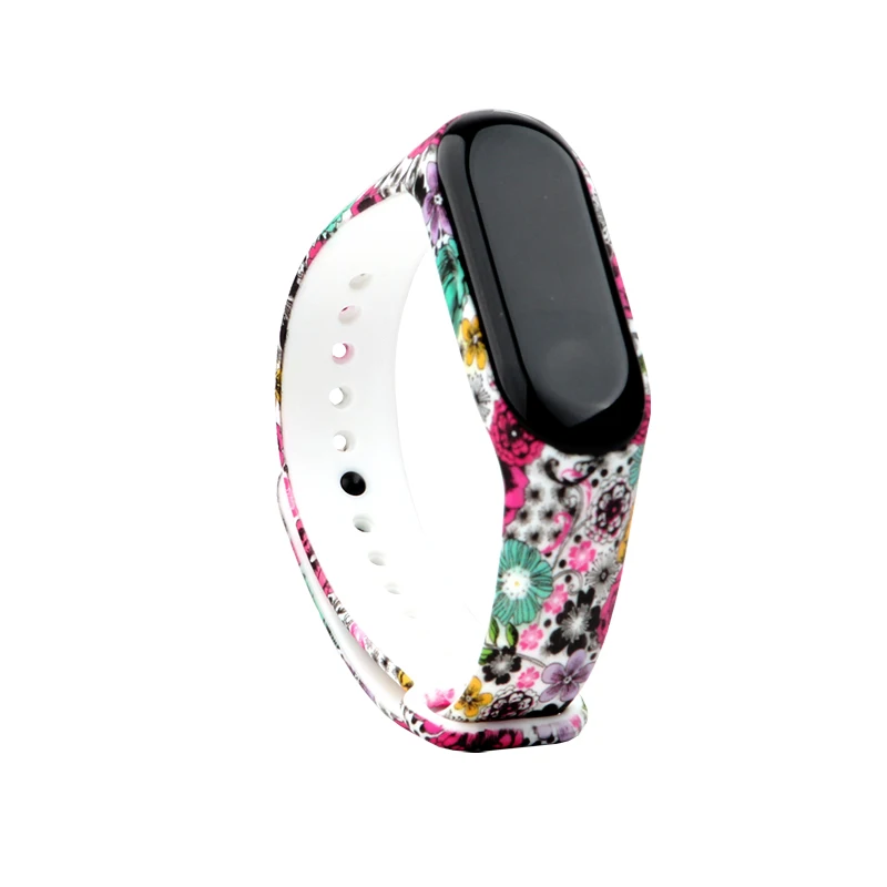 Водонепроницаемый мягкий силиконовый браслет Miband 3 4 аксессуары для смарт