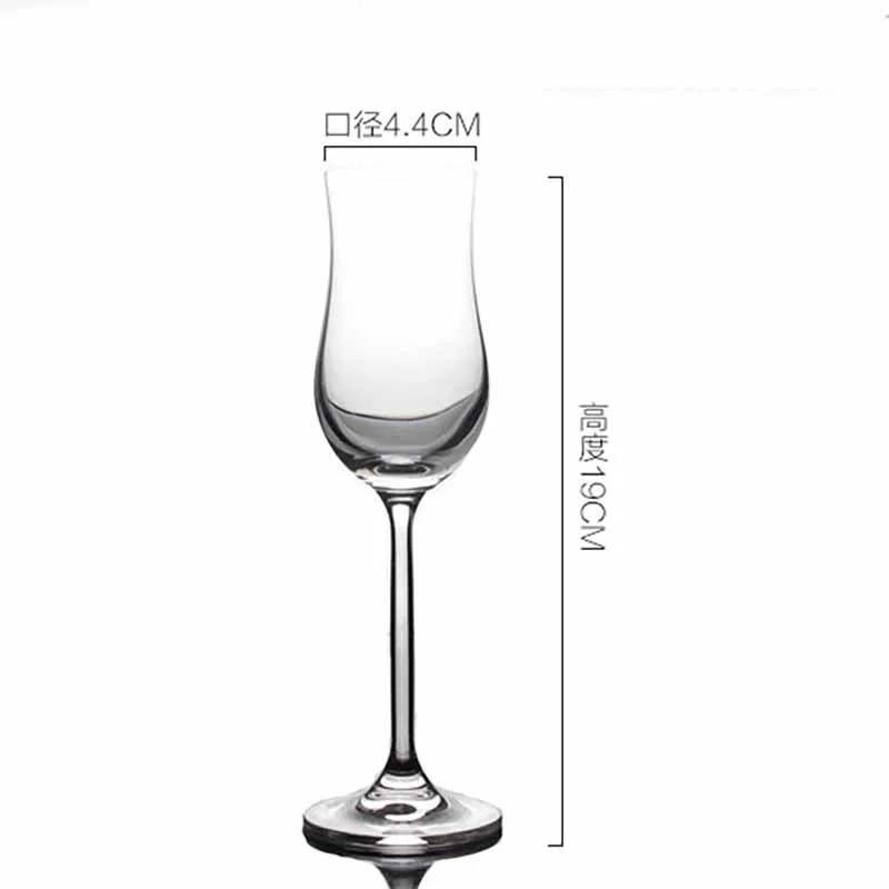 

6PCS Goblet Tall Glass Shot Glass Transparent Small Wine Glass 50ML