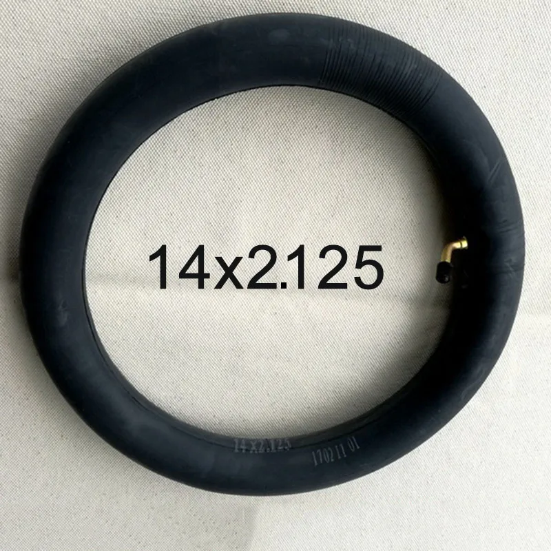 

14x2.125/2.50 Butyl Rubber Inner Tube With A Bent Valve Stem For Electric Bike Inner Tube High Quality Durable 2020