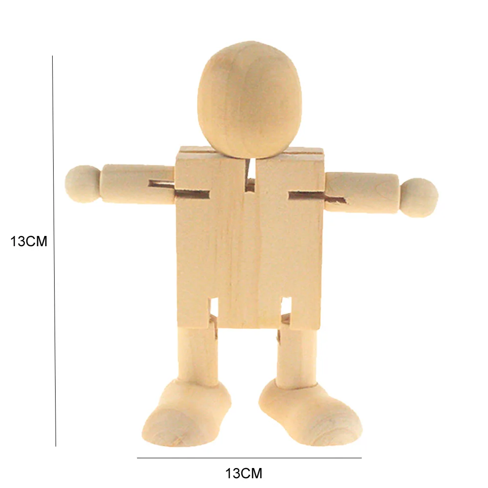 

Deformable Stress Relief Children Puzzle Toy DIY Wooden Robot Figure Model