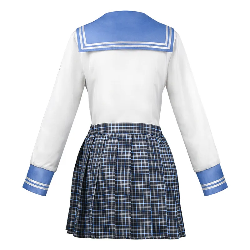 Anime DanganRonpa Maizono Sayaka Cosplay Costumes Girl School Uniform Women Skirt Set Halloween Clothing Dress |