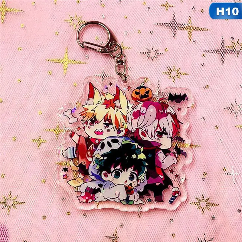 KEY4498H10 Boku No Hero academic анимированный брелок для ключей My Hero academic брелок в стиле аниме - Color: KEY4498H10