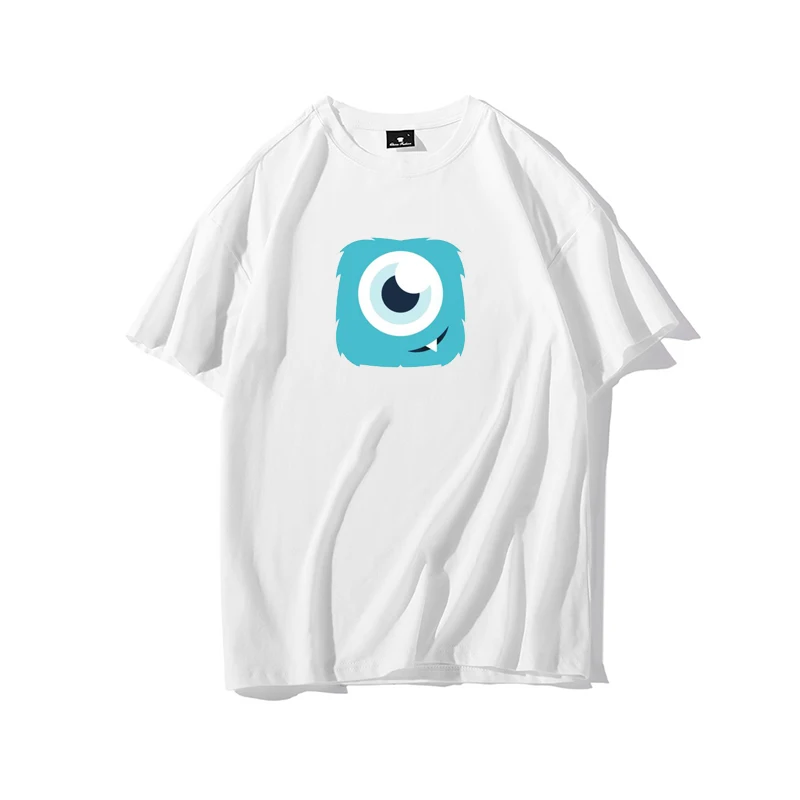 

Monster Pattern Harajuku T-shirt Female Korean Version Funny O-neck Street Casual T-shirt Top