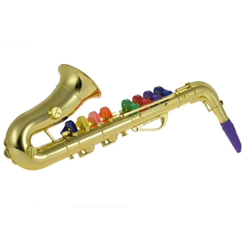 Бренд iPiggy саксофон Sax Игрушка музыкальный инструмент подарок с 8 цветными