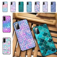 yndfcnb mermaid fish scale phone case for huawei honor 10 i 8x c 5a 20 9 10 30 lite pro voew 10 20 v30