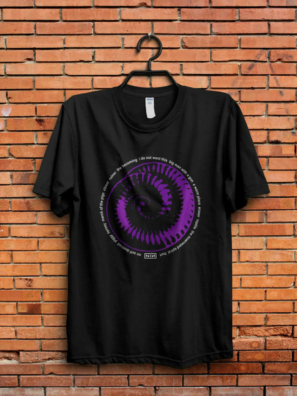 Нин Nine Inch гвозди спирали Rock Band Возьмите Футболка мужская Размеры S-2XL | Мужская