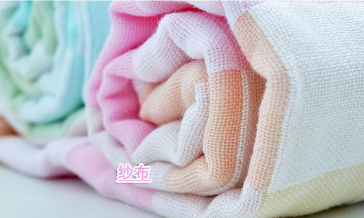 4 шт./лот хлопковый двухслойный марлевый платок для новорожденных квадратное