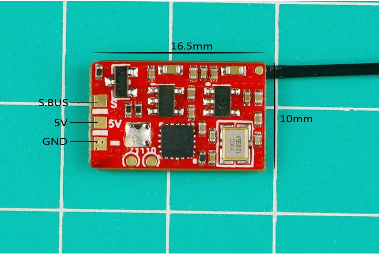 X-boss-Micro receptor AC900 S-FHSS D16, modo Dual, RSSI LNA, para Futaba 14SG/16SZ/18SZ/18MZ Frsky X7 X9D PLUS/SE, transmisores de Radio-2