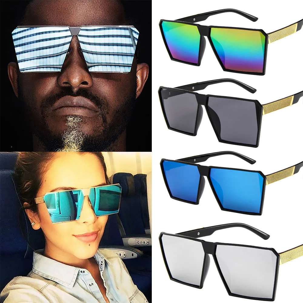 Женские очки с плоским верхом мужские брендовые квадратные оттенки UV400