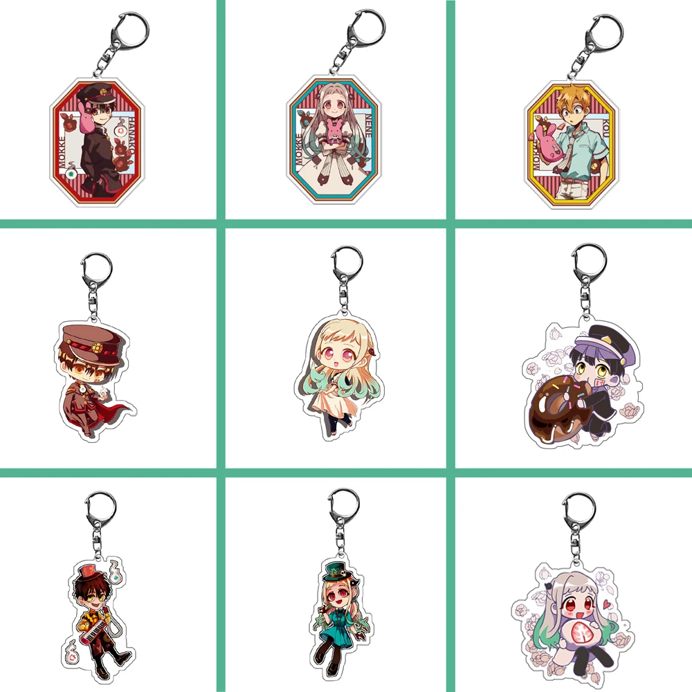 

1pc Anime Keychain Toilet Bound Hanako Kun Cartoon Figures Acrylic Pendant Bag Accessory Hanako-kun B