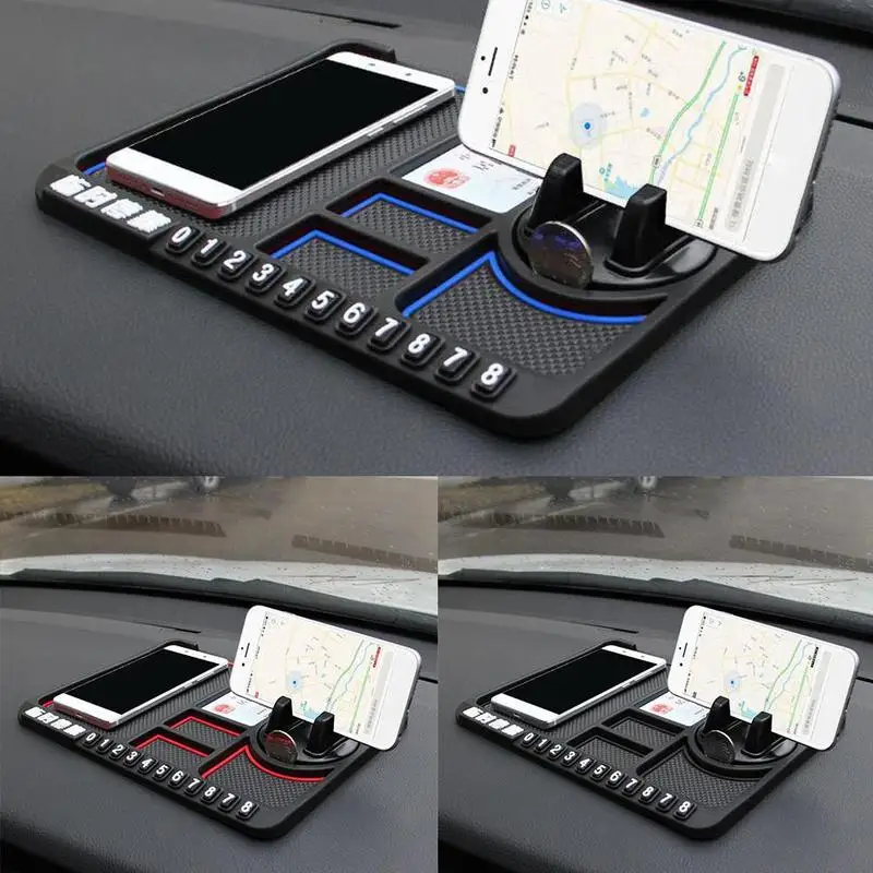 Многофункциональный Противоскользящий автомобильный коврик держатель телефона