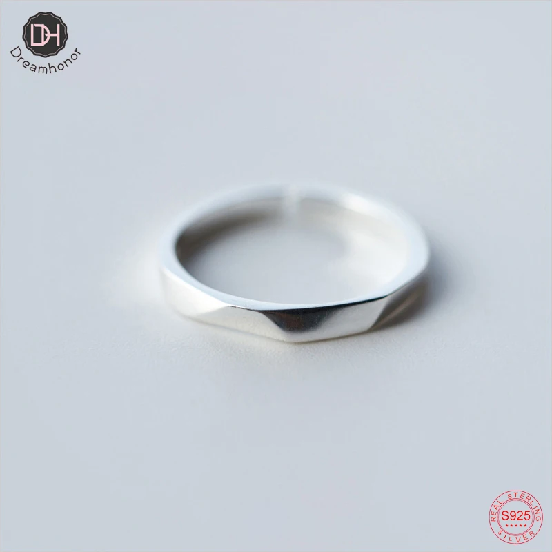 

Dreamhonor 2022 New Hot Sale 100% 925 Sterling Silver Vintage Rings Lucky Open Rings For Women Jewelry Gift SMT681