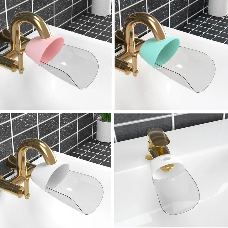 

Kitchen Water saving Nozzle Faucet Extender Kids Hand Washing Device Guide Sink Extender Bathroom accessories Faucet Extension