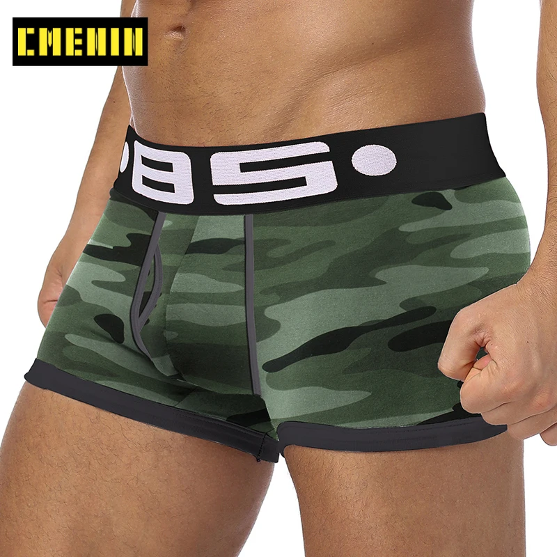 Боксеры мужские хлопковые мягкие дышащие трусы шорты нижнее белье для геев