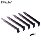 PCI с отделением для карт из черного жесткого Сталь пылевой фильтр заглушка полный профиль PCI карта кронштейн для компьютера ПК Case-5PCS