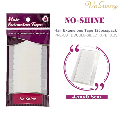 Vesunny сменная лента для наращивания волос Remy лента для наращивания 5 шт. двухсторонняя лента 4 см x 0,8 см клейкая лента сверхпрочная