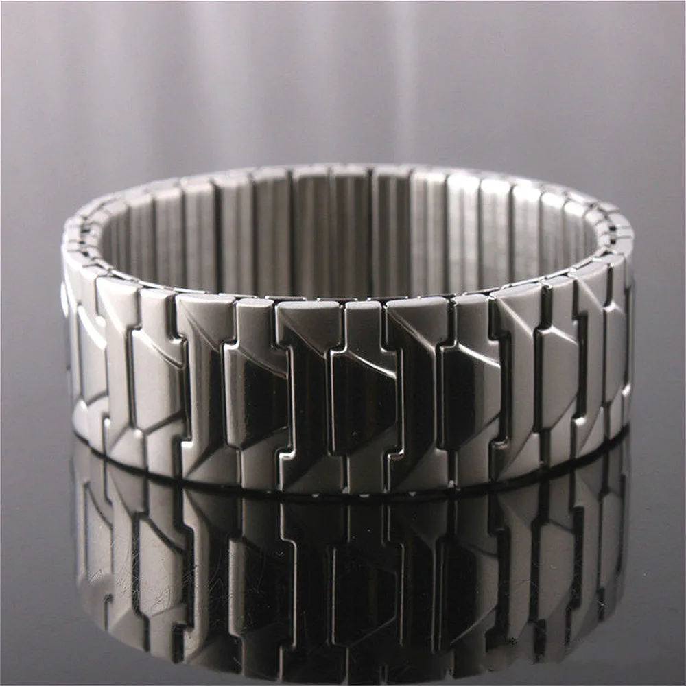 Магнитный браслет из нержавеющей стали для мужчин и женщин очень широкий