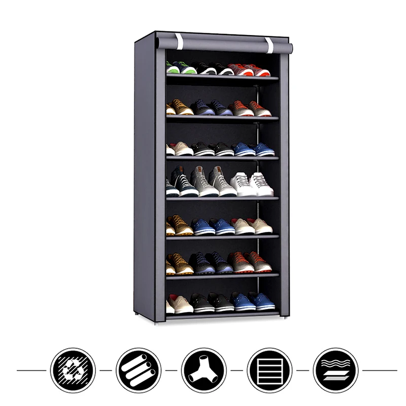 Multilayer Shoe Cabinet Dustproof Shoes Storage Closet Hallway Space-saving Shoerack Organizer Holder Home Furniture Shoe Rack images - 6