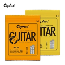 6 개/대 Orphee 클래식 기타 스트링 실버 도금 와이어 나일론 스트링 NX 시리즈 클래식 어쿠스틱 기타 액세서리