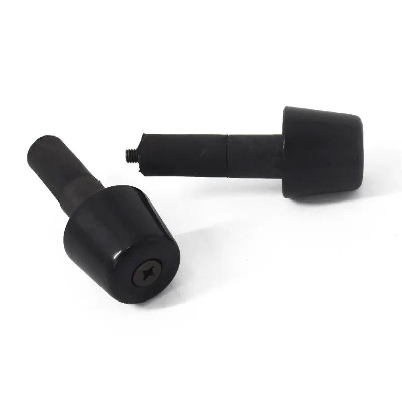 

A Pair Black Motorcycle Bar End Handlebar Decal Motorbike Grips Plugs Sliders Caps Cover Universal Nondestructive Installation
