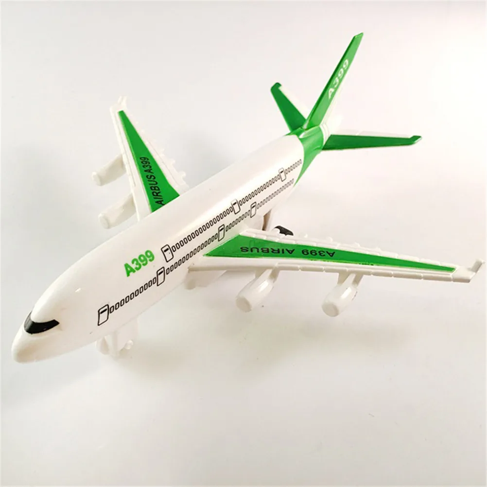 

1pc Air Bus Model Kids Children Fashing Airliner Passenger Plane Toy Passenger Model