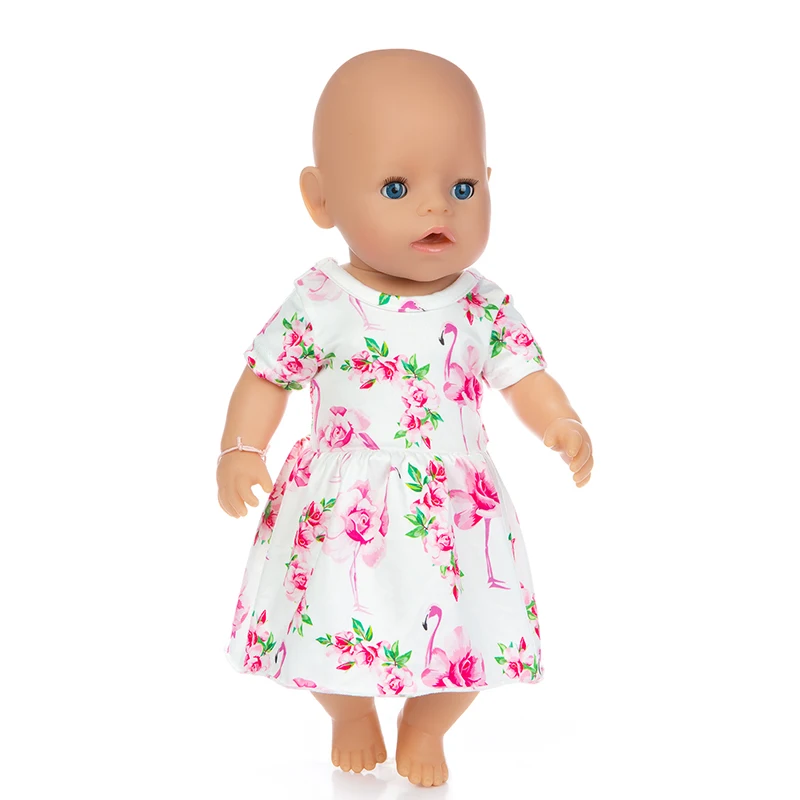 Doll Clothes Born New Baby Fit 18 inch 43cm Ice Cream Blue Unicorn Sweet Butterfly Dress accessories For Gift | Игрушки и хобби